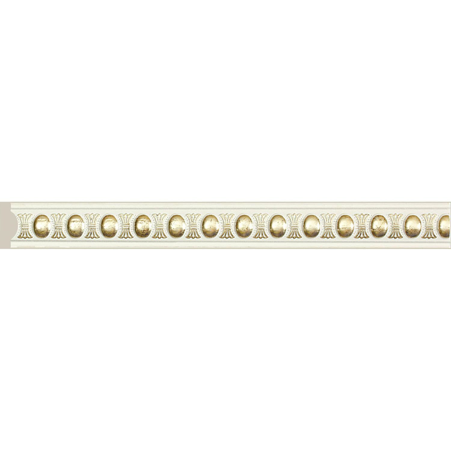 

Багет Cosca Молдинг 20, белый с золотом, D1020/WG2