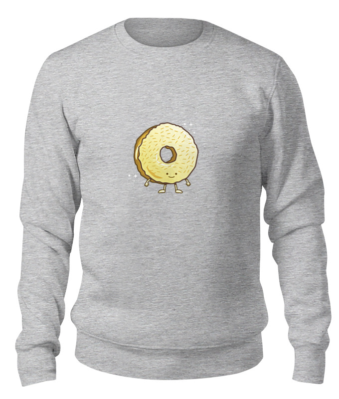 

Свитшот унисекс Printio Пончик (donut) серый XS, Пончик (donut)