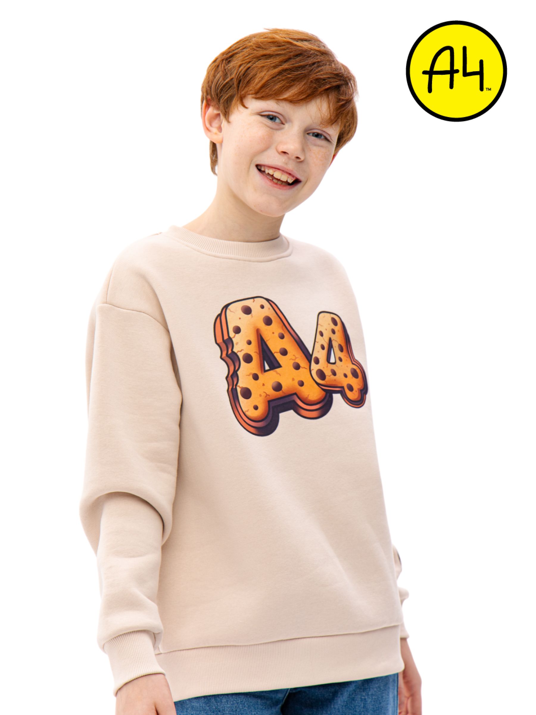 

Свитшот детский А4 SWEETSHIRT-ETO-LAVA-GREEN Печенька А4, 140, Бежевый, SWEETSHIRT-ETO-LAVA-GREEN