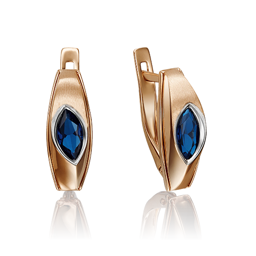 

Серьги из золота PLATINA jewelry 02-4263-00-102-1110-30, сапфир, 02-4263-00-102-1110-30