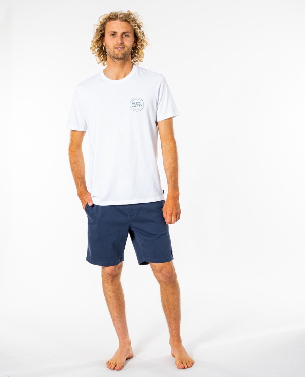 

Футболка мужская Rip Curl RE ENTRY TEE белая M, RE ENTRY TEE