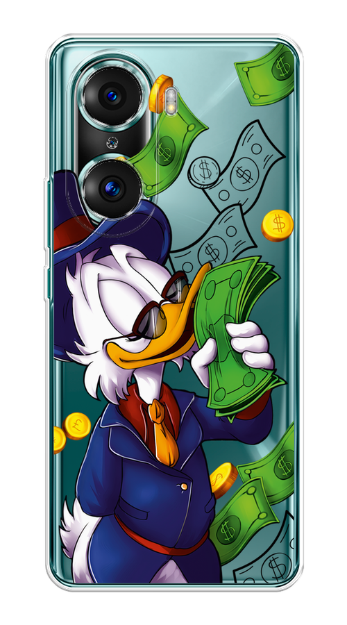 

Чехол на Honor 60 Pro "Scrooge McDuck with Money", Синий;зеленый;белый, 6106750-6