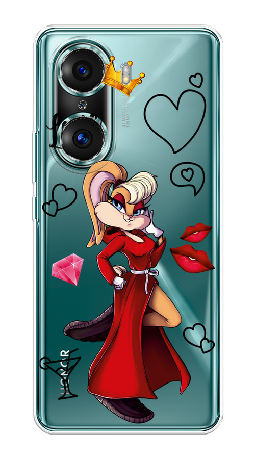 

Чехол на Honor 60 Pro "Rich Lola Bunny", Красный;бежевый;оранжевый, 6106750-6