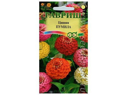 Семена цинния Пумила махровая 10000743 1 уп.