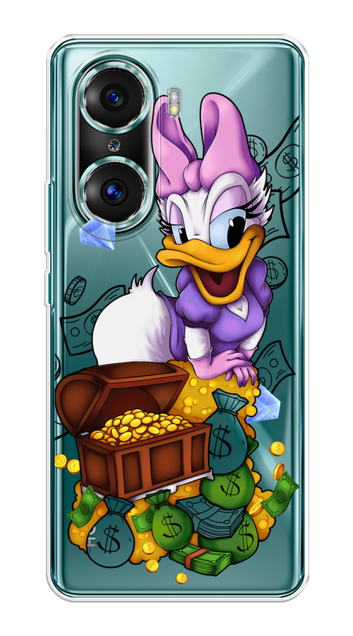 

Чехол на Honor 60 Pro "Rich Daisy Duck", Коричневый;белый;фиолетовый, 6106750-6