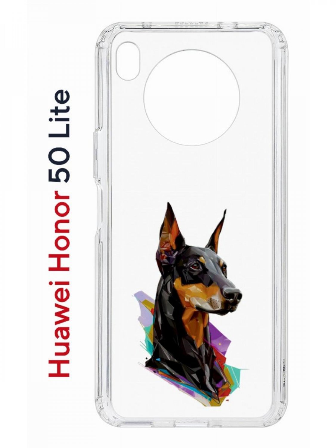 Чехол на Honor 50 Lite, Huawei Nova 8i Kruche Print Доберман, противоударный бампер
