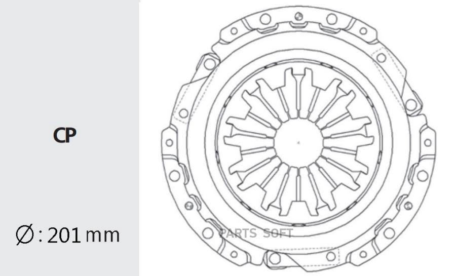 

VALEO PHC HDC68 Корзина сцепления HYUNDAI ACCENT 1.5 SOHC DOHC 99-02 HDC68 1шт