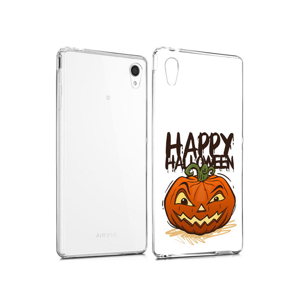 

Чехол MyPads Tocco для Sony Xperia M4 Aqua Хэллоуин счастливый (PT41841.249.195), Прозрачный, Tocco
