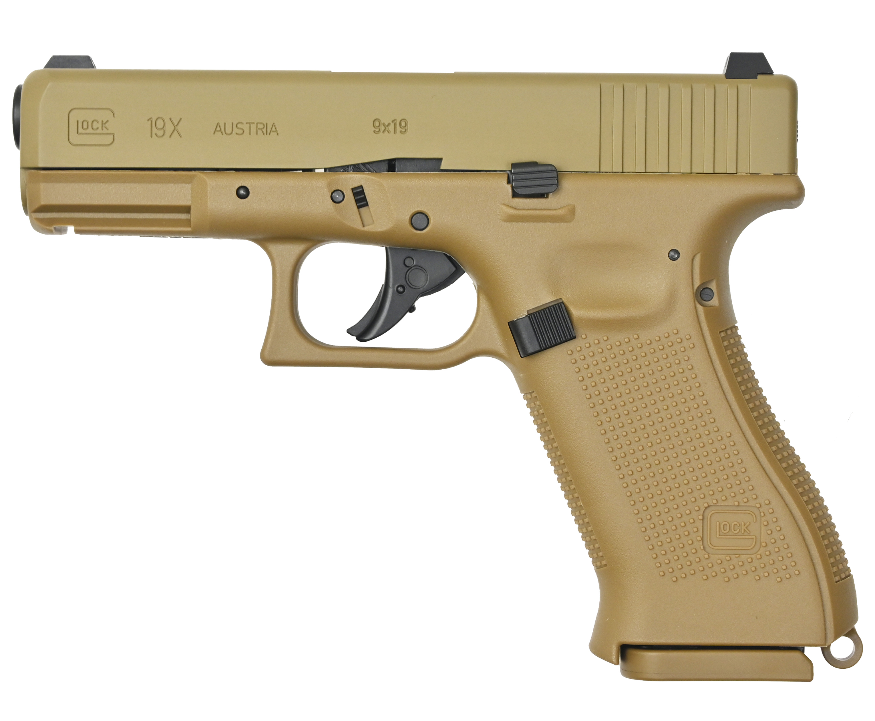 фото Пистолет пневматический umarex glock 19x tan 4.5 мм (металл, blowback, co2)