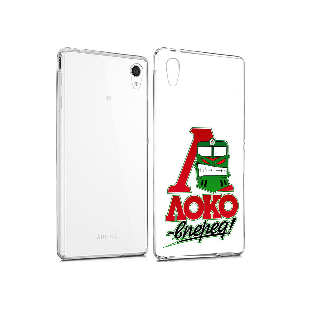 

Чехол MyPads Tocco для Sony Xperia M4 Aqua ФК локо вперед (PT41841.249.181), Прозрачный, Tocco