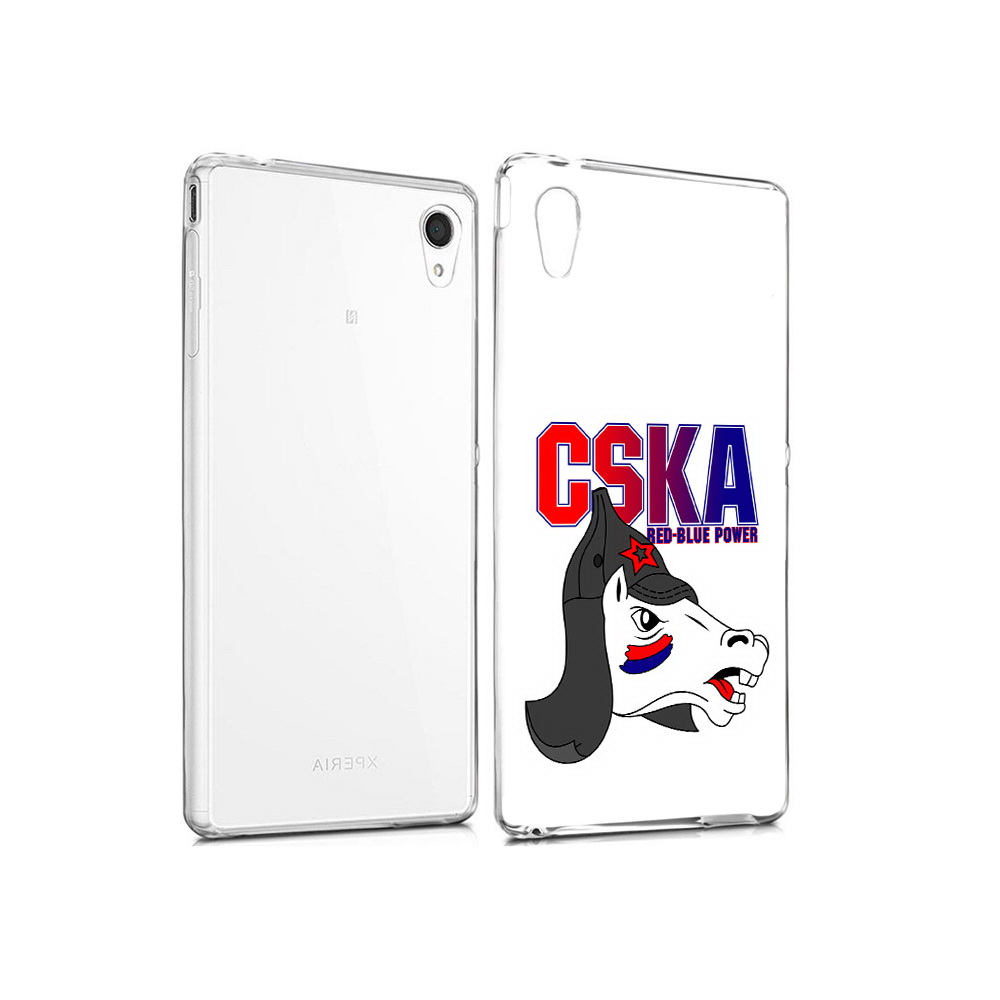 

Чехол MyPads Tocco для Sony Xperia M4 Aqua ФК ЦСК лошадка россия (PT41841.249.179), Прозрачный, Tocco