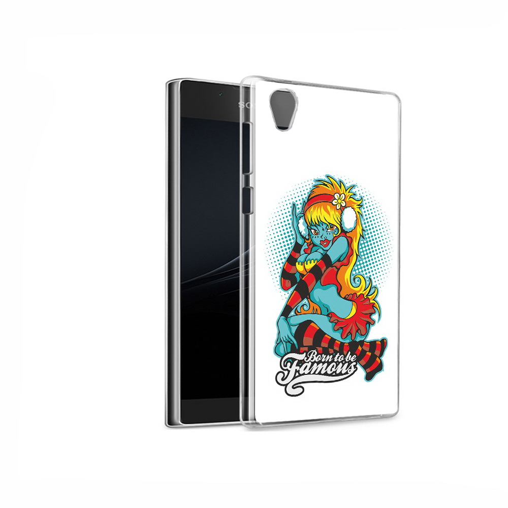 

Чехол MyPads Tocco для Sony Xperia L1 нарисованная девушка в наушниках (PT66853.250.498), Прозрачный, Tocco