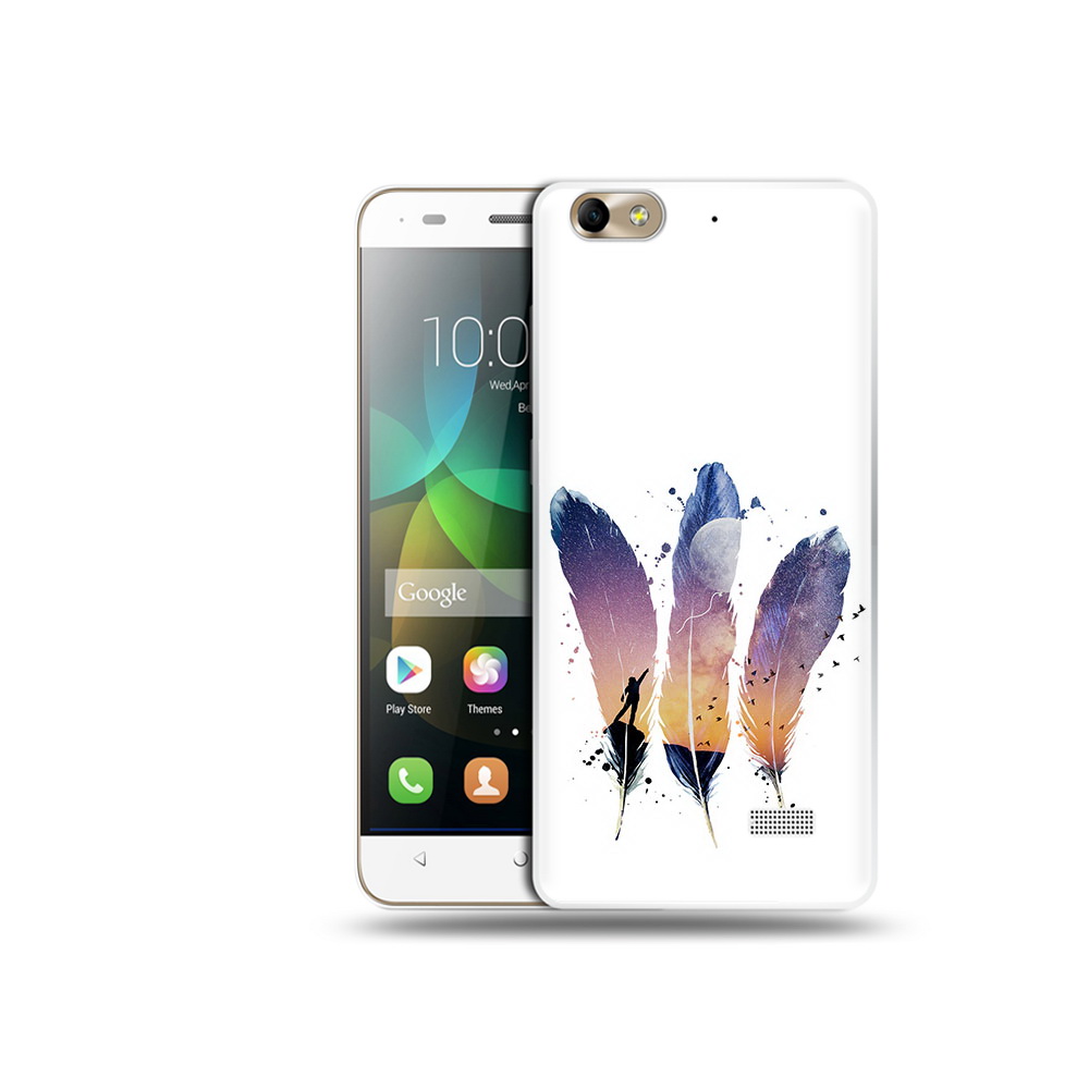 

Чехол MyPads Tocco для Honor 4C небесные перья (PT10946.43.519), Прозрачный, Tocco
