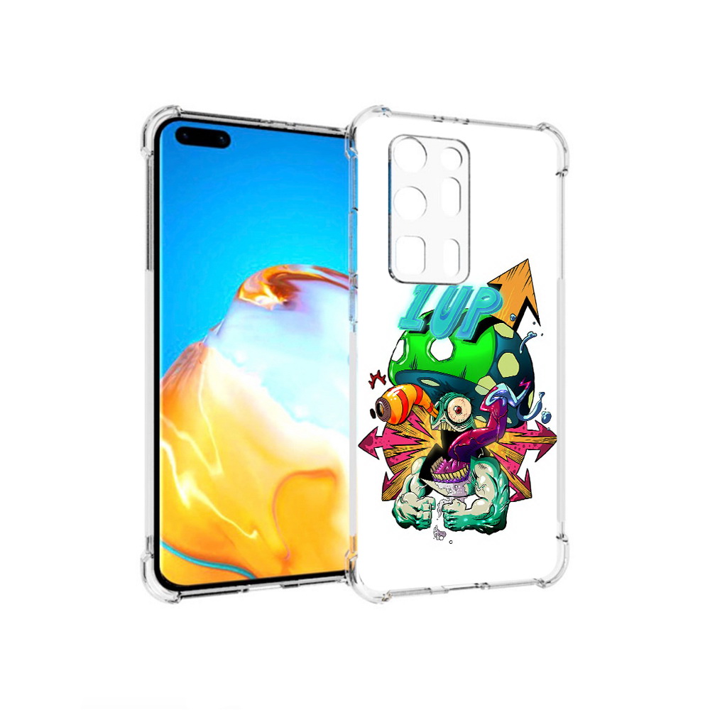 

Чехол MyPads Tocco для Huawei P40 Pro+ сильный гриб абстракция, Прозрачный, Tocco