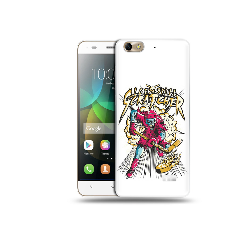 

Чехол MyPads Tocco для Honor 4C нарисованный скелет хоккеист (PT10946.43.514), Прозрачный, Tocco