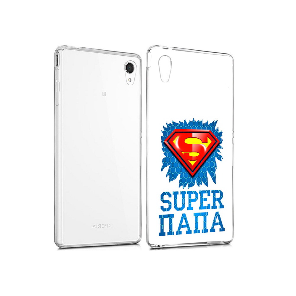 

Чехол MyPads Tocco для Sony Xperia M4 Aqua Супер Папа (PT41841.249.165), Прозрачный, Tocco