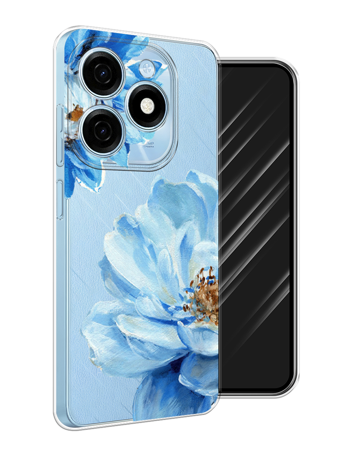

Чехол Awog на Tecno Spark 20 "Голубые клематисы", Голубой, 304750-1