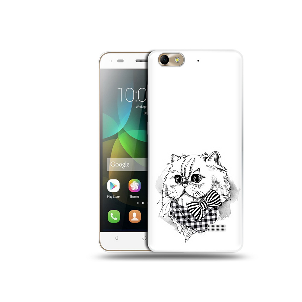 

Чехол MyPads Tocco для Honor 4C нарисованная красивая кошечка (PT10946.43.503), Прозрачный, Tocco