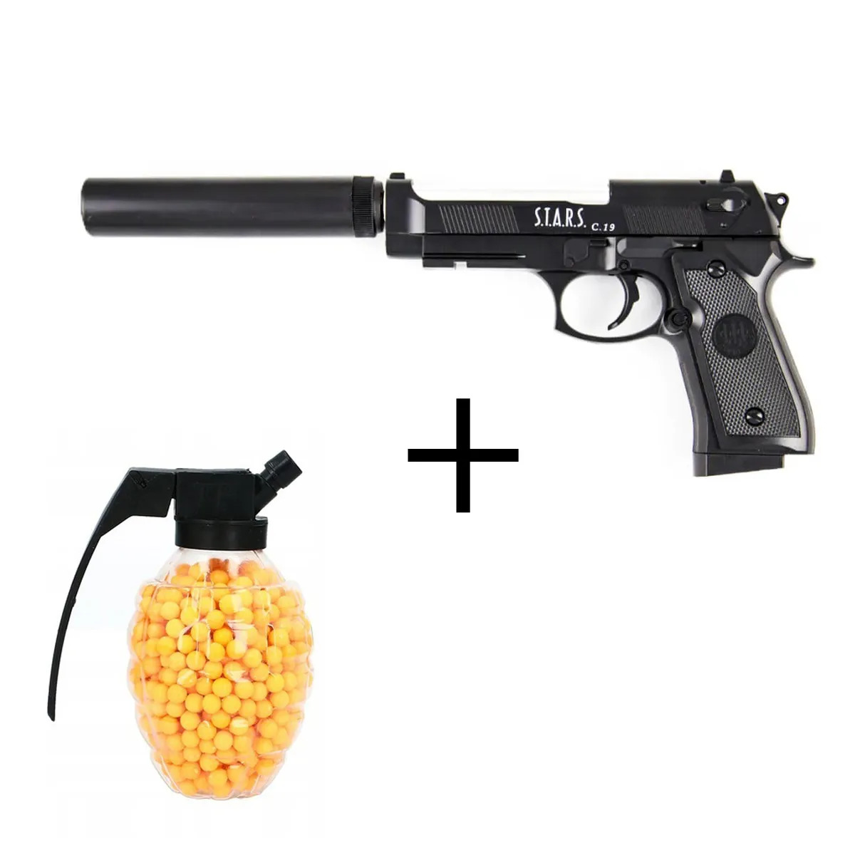 

Пистолет WellyWell Airsoft Gun C.19+