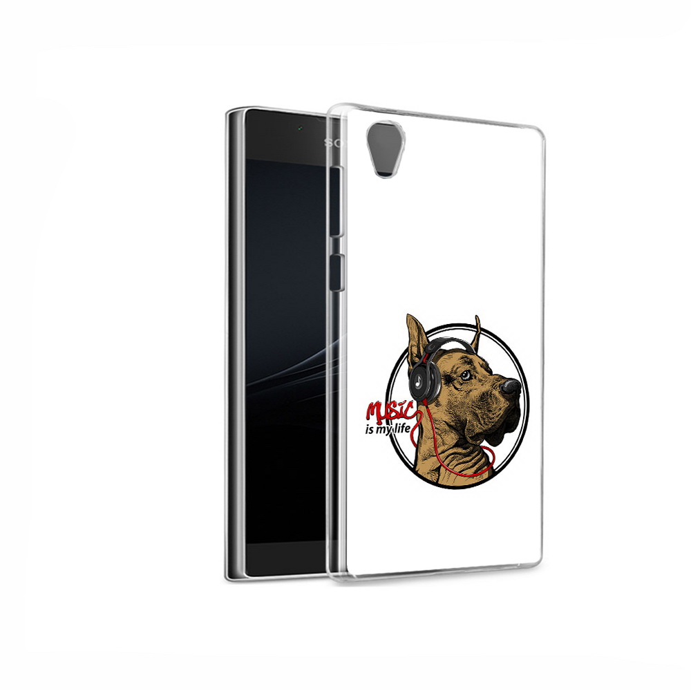 

Чехол MyPads Tocco для Sony Xperia L1 музыкальная собака (PT66853.250.490), Прозрачный, Tocco