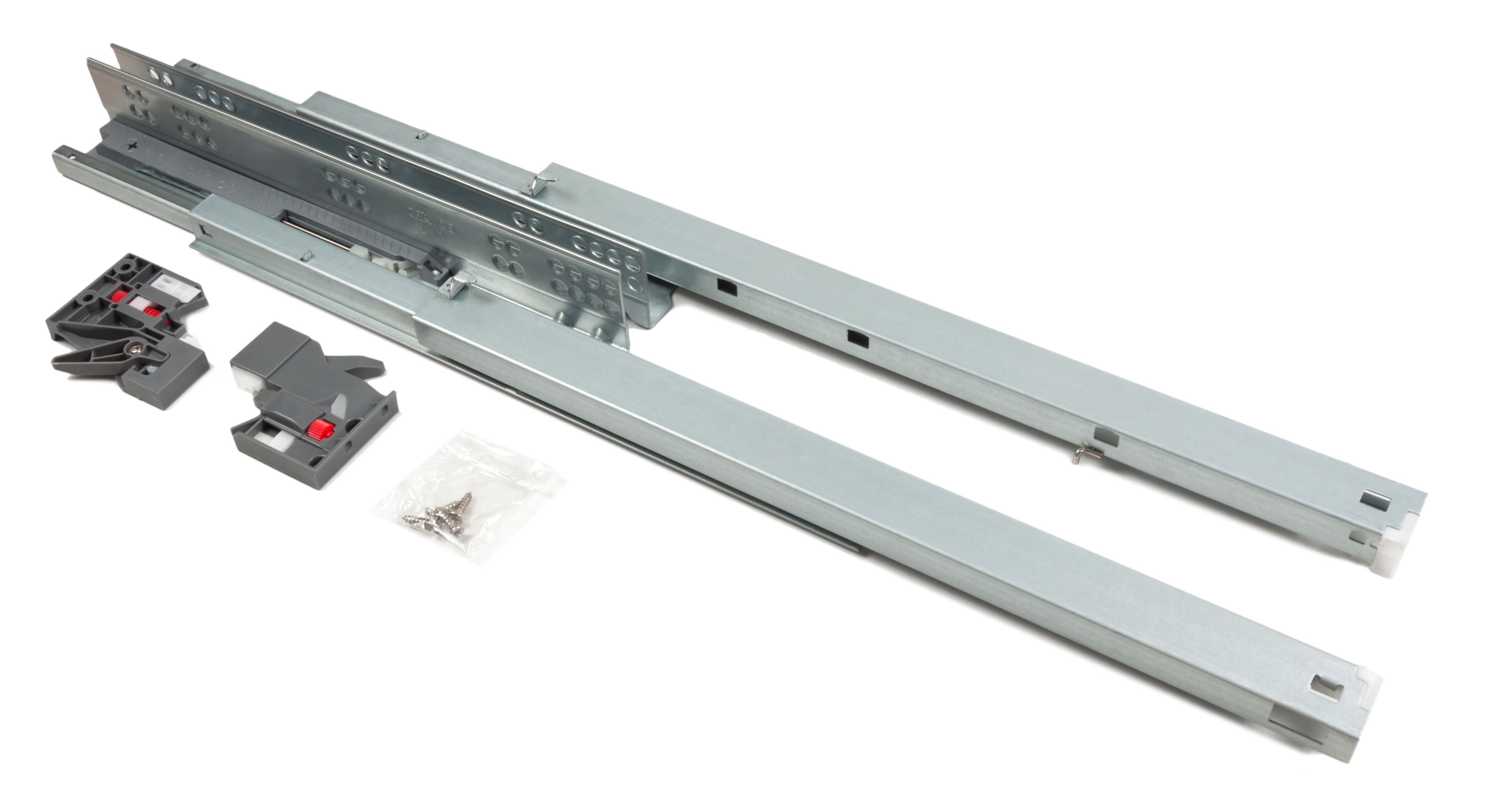 

Направляющие механизмы В-Slide DB8881Zn/500 полное выдвижение с доводчиком / soft-closing, Серебристый, В-Slide