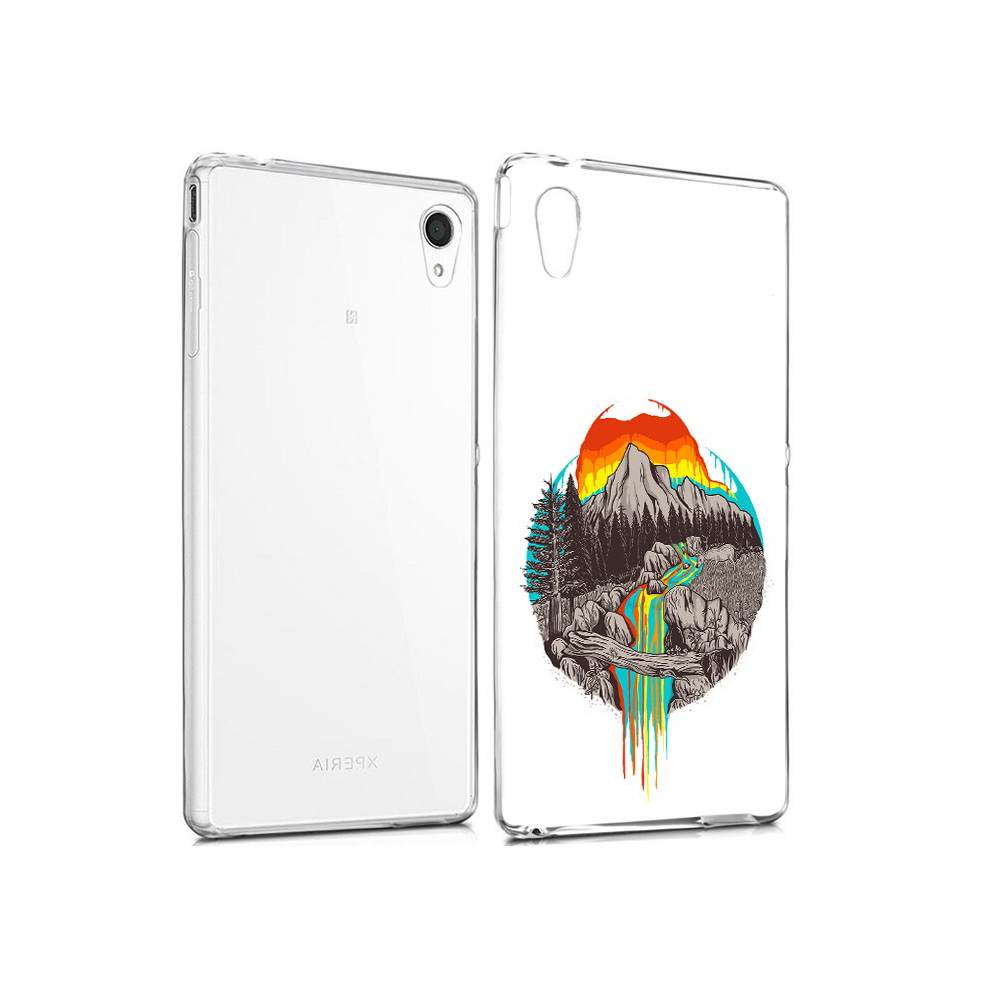 

Чехол MyPads Tocco для Sony Xperia M4 Aqua Радужный водопад (PT41841.249.144), Прозрачный, Tocco