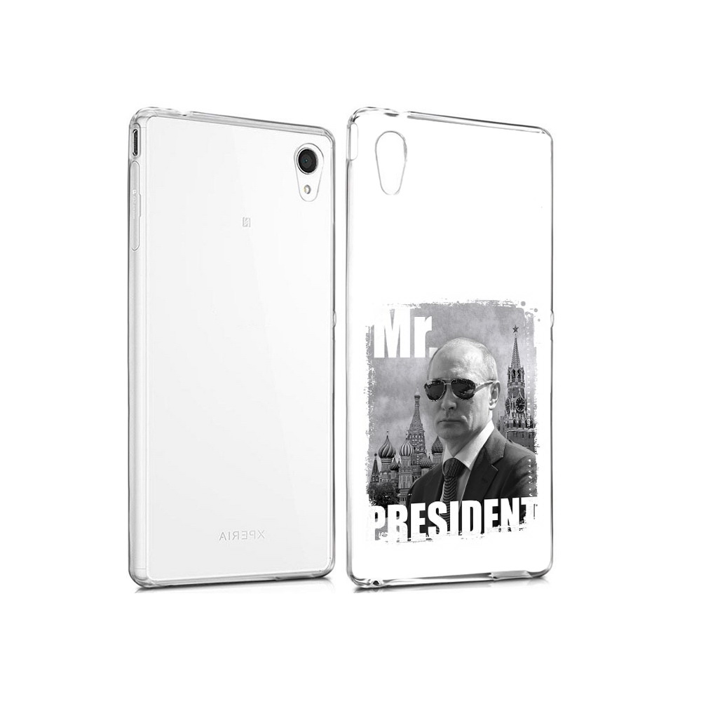 

Чехол MyPads Tocco для Sony Xperia M4 Aqua Путин (PT41841.249.141), Прозрачный, Tocco