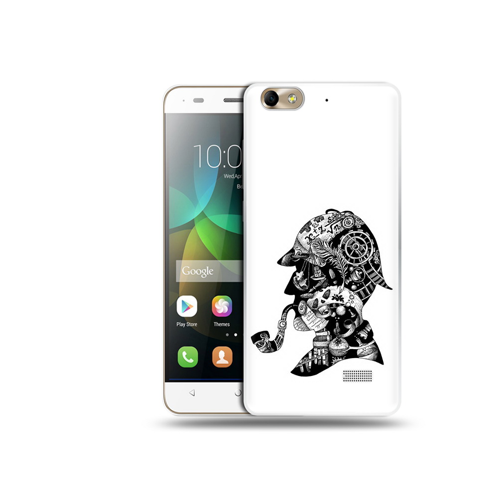 

Чехол MyPads Tocco для Honor 4C мужчина с трубкой абстракция (PT10946.43.488), Прозрачный, Tocco