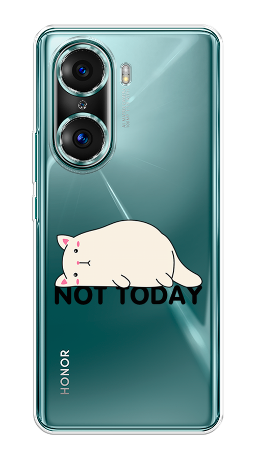 

Чехол на Honor 60 Pro "Cat not today", Белый;розовый;черный, 6106750-1