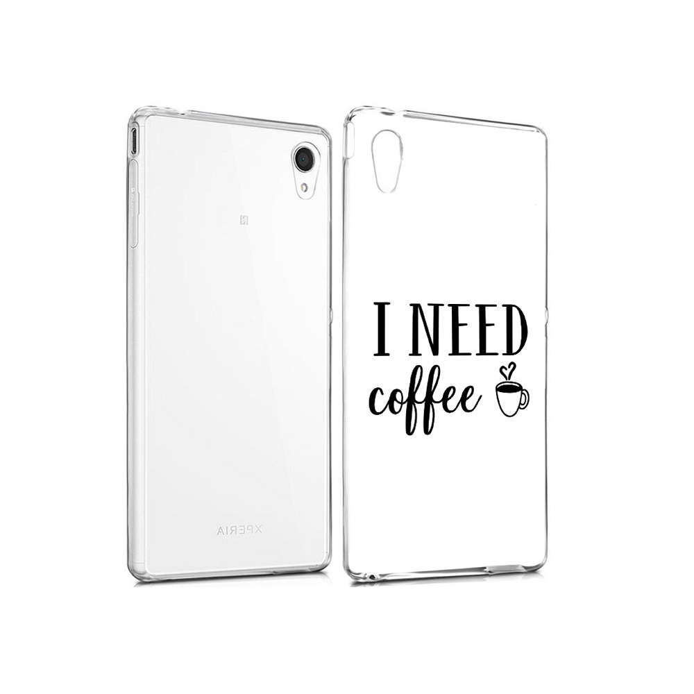 

Чехол MyPads Tocco для Sony Xperia M4 Aqua Мне нужен кофе (PT41841.249.121), Прозрачный, Tocco