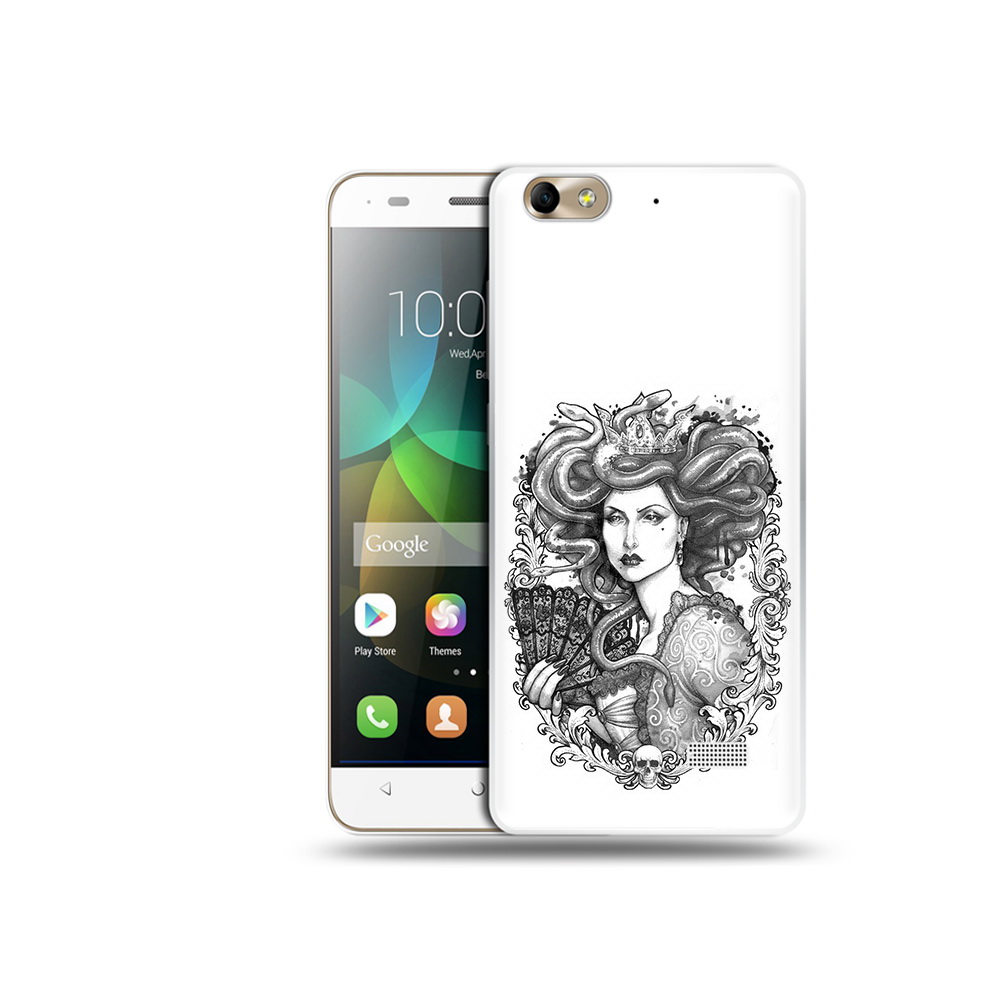 

Чехол MyPads Tocco для Honor 4C медуза черно белый (PT10946.43.472), Прозрачный, Tocco