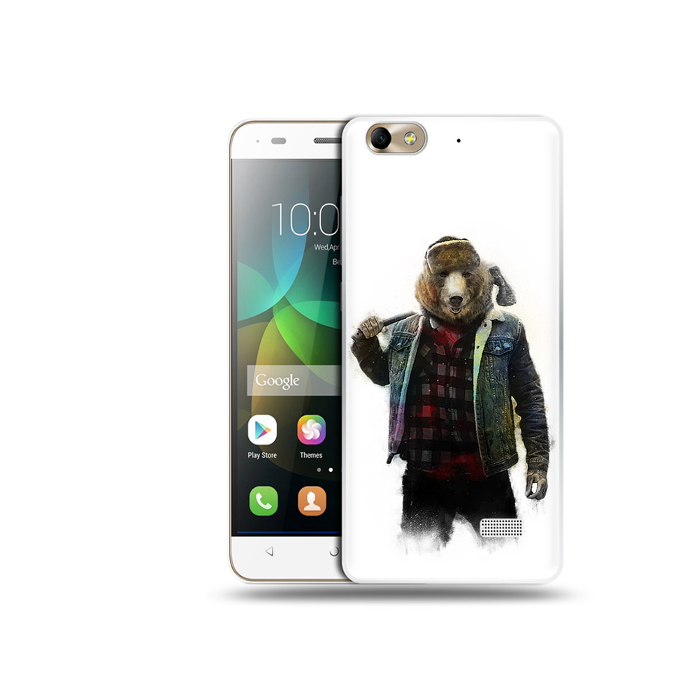 

Чехол MyPads Tocco для Honor 4C медведь с топором (PT10946.43.469), Прозрачный, Tocco