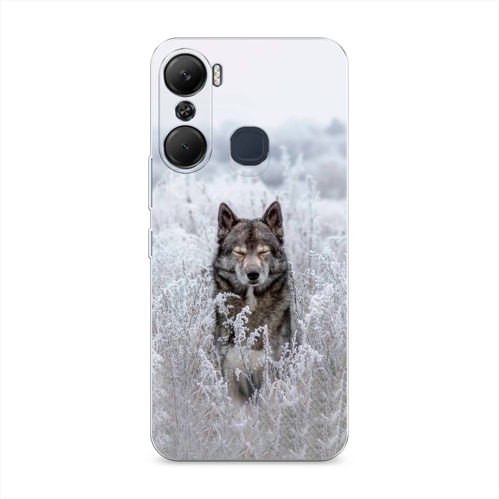 

Чехол Awog на Infinix Hot 12 Pro / Инфиникс Хот 12 Про "Волк в поле", Белый;черный, 3102450-1