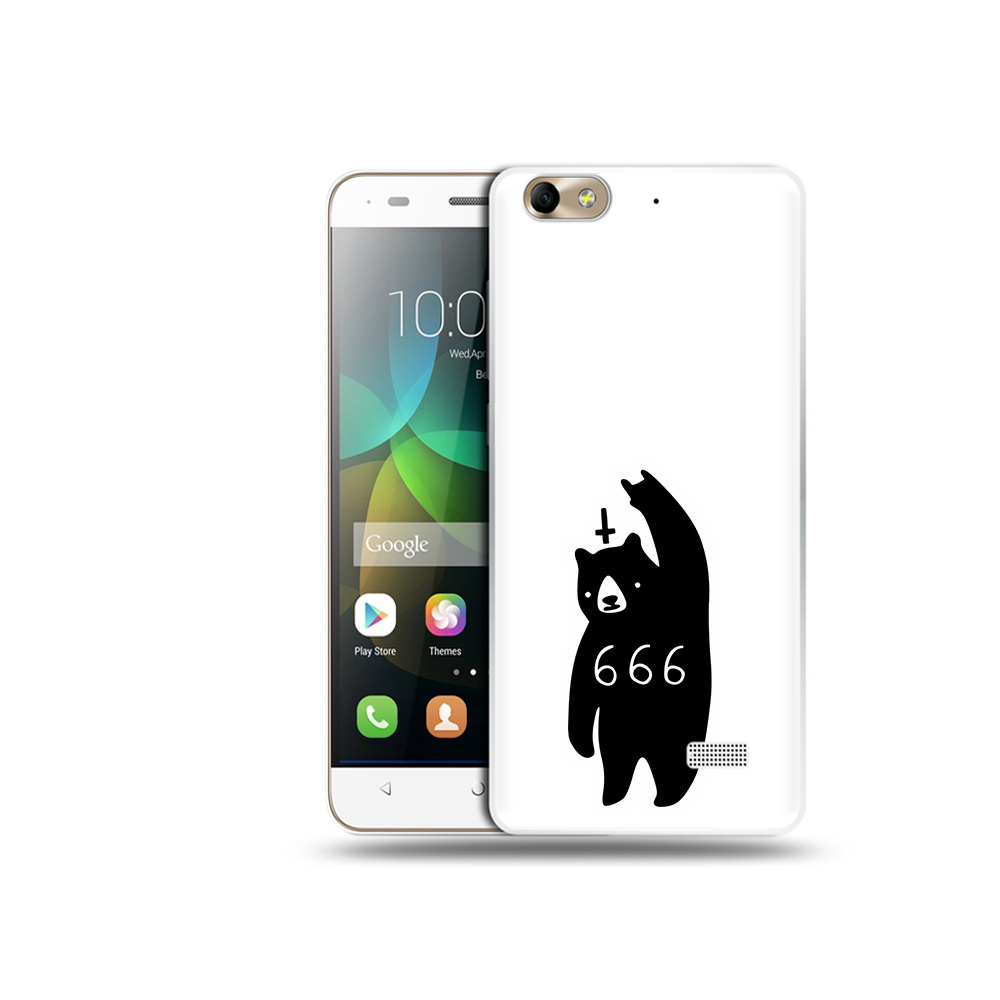 

Чехол MyPads Tocco для Honor 4C медведь 666 (PT10946.43.462), Прозрачный, Tocco