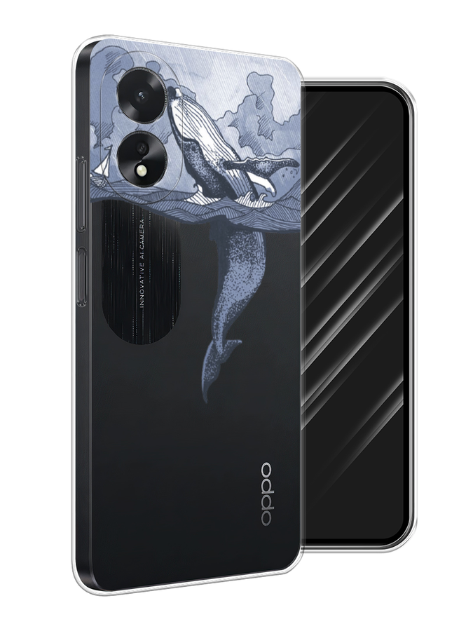 

Чехол Awog на Oppo A38 "Два измерения", Голубой;черный;прозрачный, 2515350-1