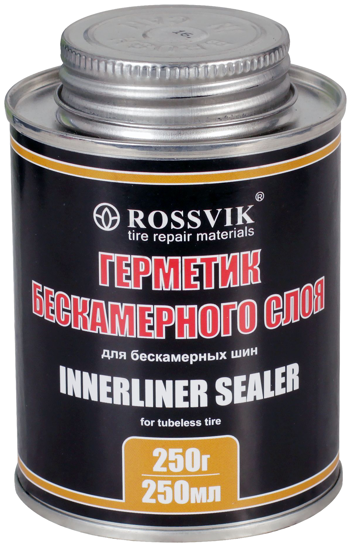 ROSSVIK Герметик бескамерного слоя Rossvik с кистью 250 г 1шт 1683₽