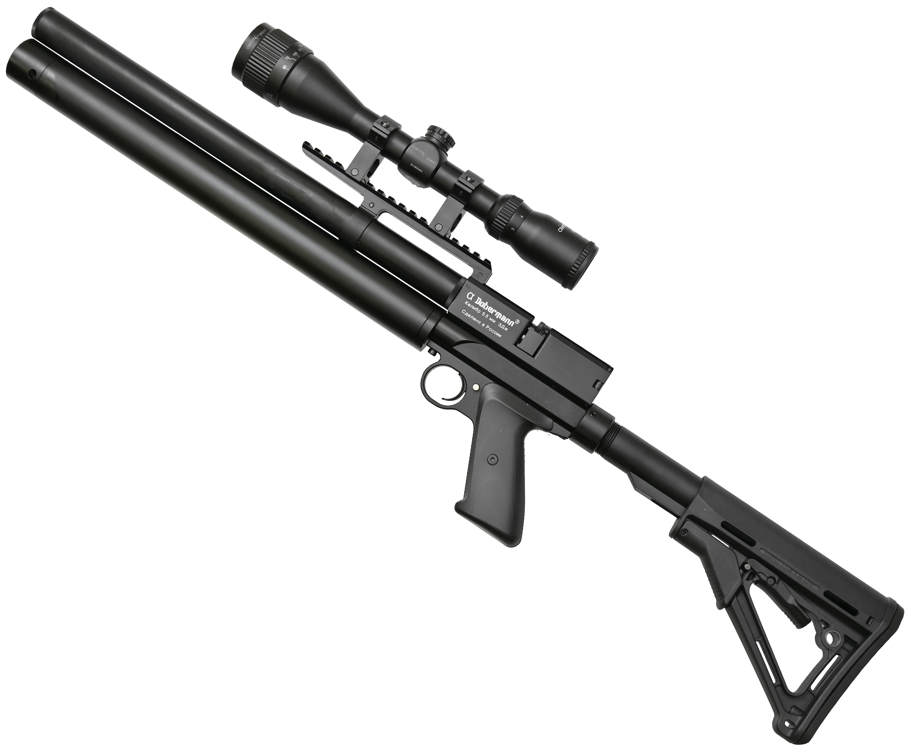 Пневматическая винтовка Alfa Dobermann Карабин 5.5мм, PCP, ствол 300 мм, стандарт. нарезы