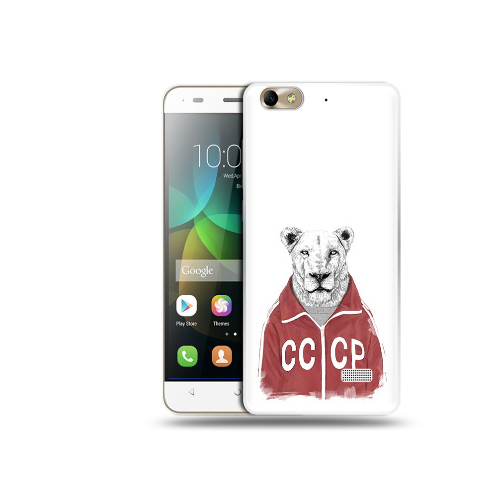 

Чехол MyPads Tocco для Honor 4C львица ссср (PT10946.43.450), Прозрачный, Tocco