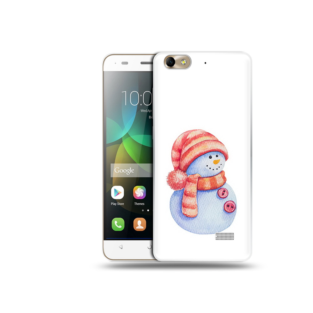 

Чехол MyPads Tocco для Honor 4C Веселый снеговик (PT10946.43.44), Прозрачный, Tocco