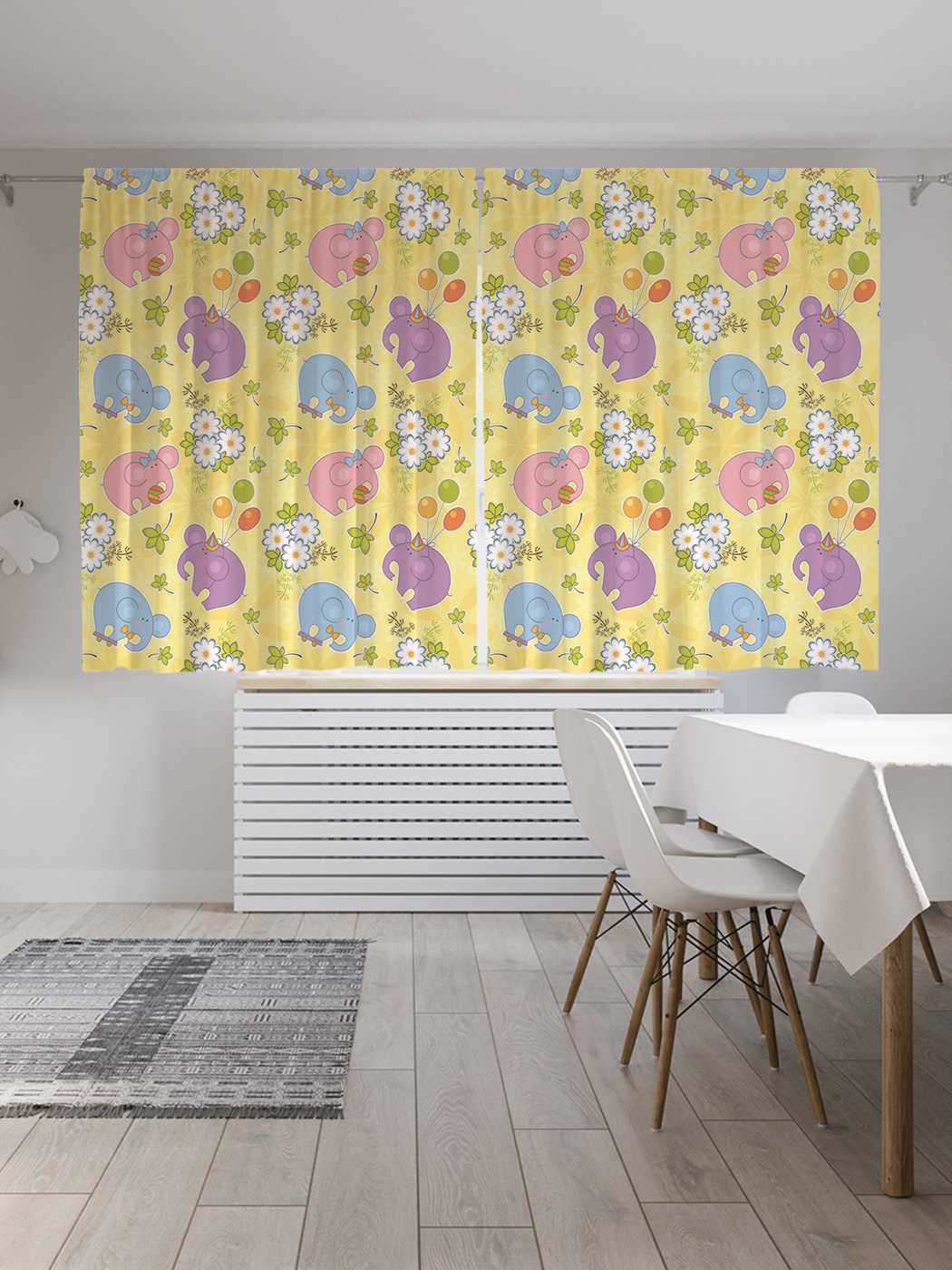 

Шторы JoyArty с фотопечатью "На дне рождения" из сатена, 290х180 см, На дне рождения