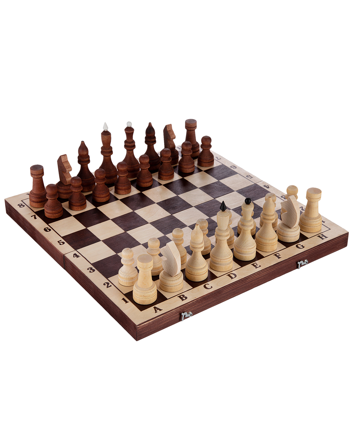 Шахматы деревянные IQLand развивающая настольная игра, 29х14,5х3,8 см