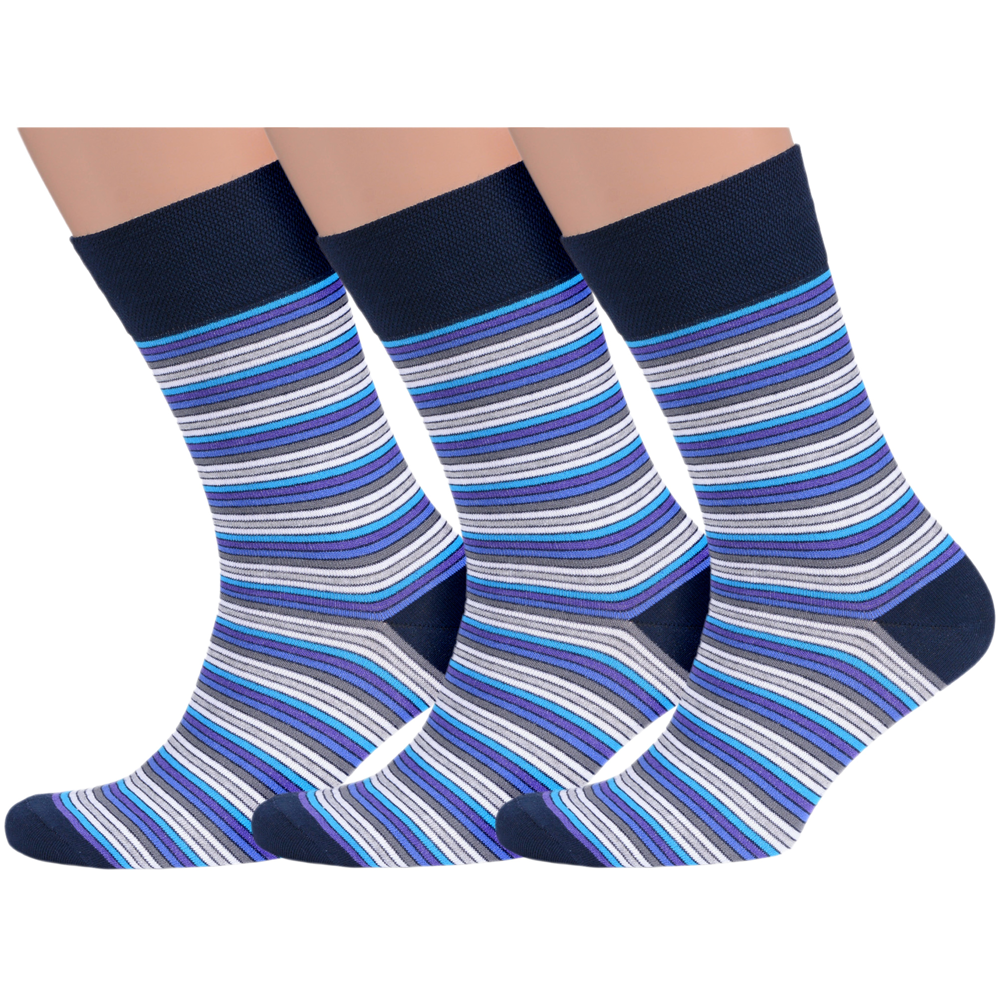 фото Комплект носков мужских moscowsocksclub msk3-м02 разноцветных 25