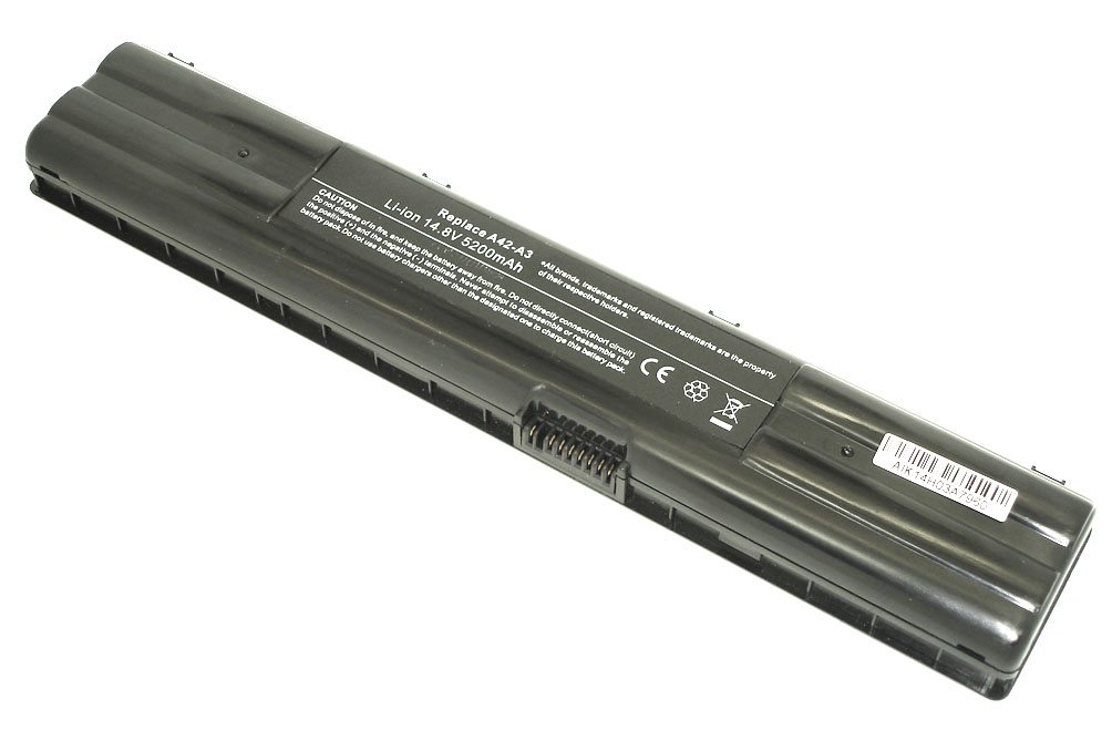 

Аккумуляторная батарея для ноутбука Asus A6 G1 G2 A6000 A3 5200mAh A42-A6 OEM черная