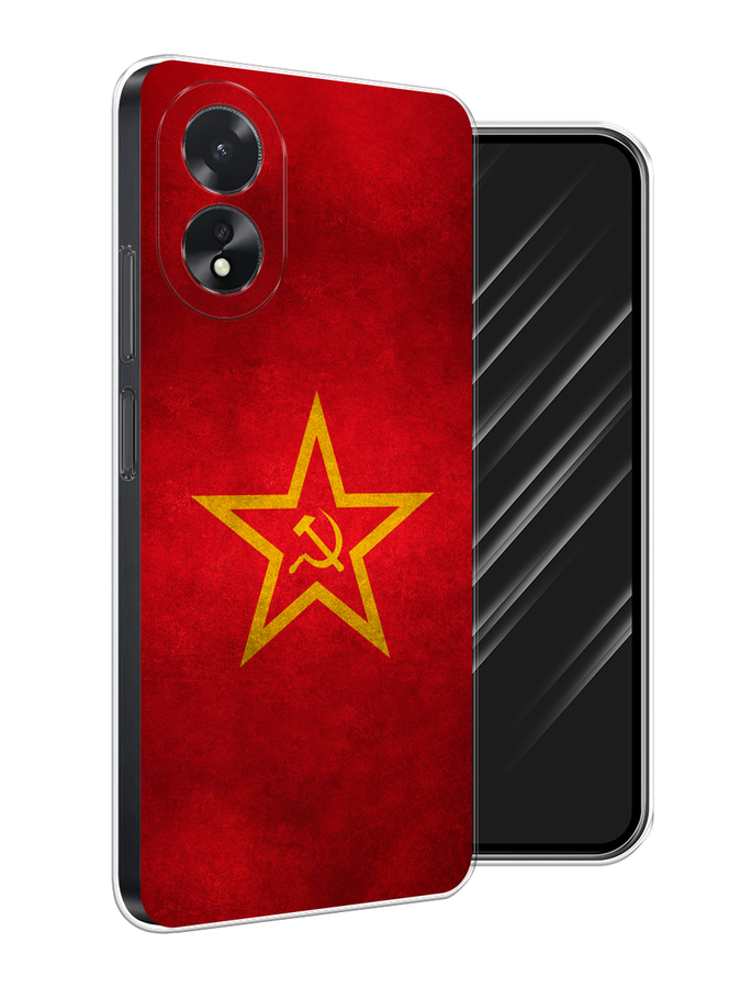 

Чехол Awog на Oppo A38 "Красное знамя", Желтый;красный, 2515350-1