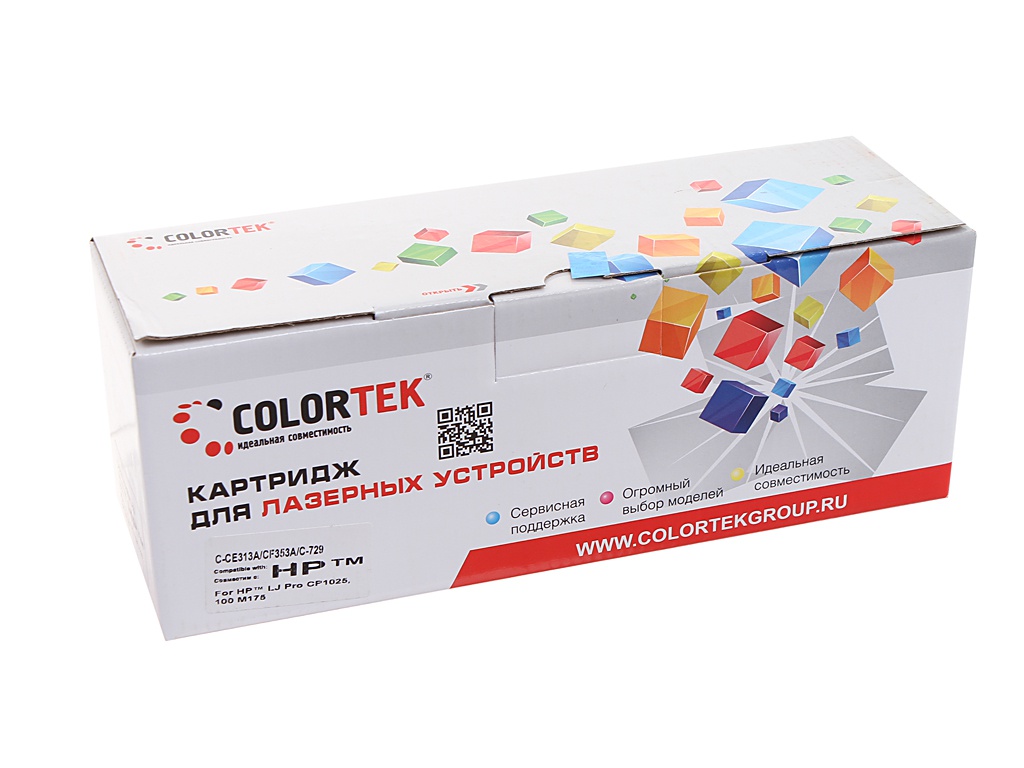 фото Картридж для лазерного принтера colortek 158888 пурпурный, совместимый