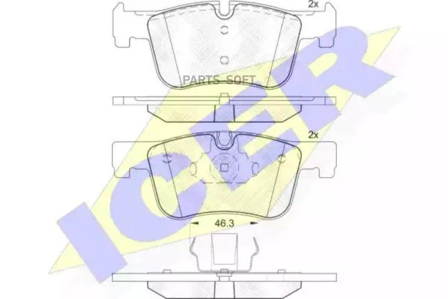 

Колодки Передние Bmw 1-F20/F21 / 3-F30/F31/F34 / 4-F32/F33/F36 Icer 182048 Icer арт. 18204