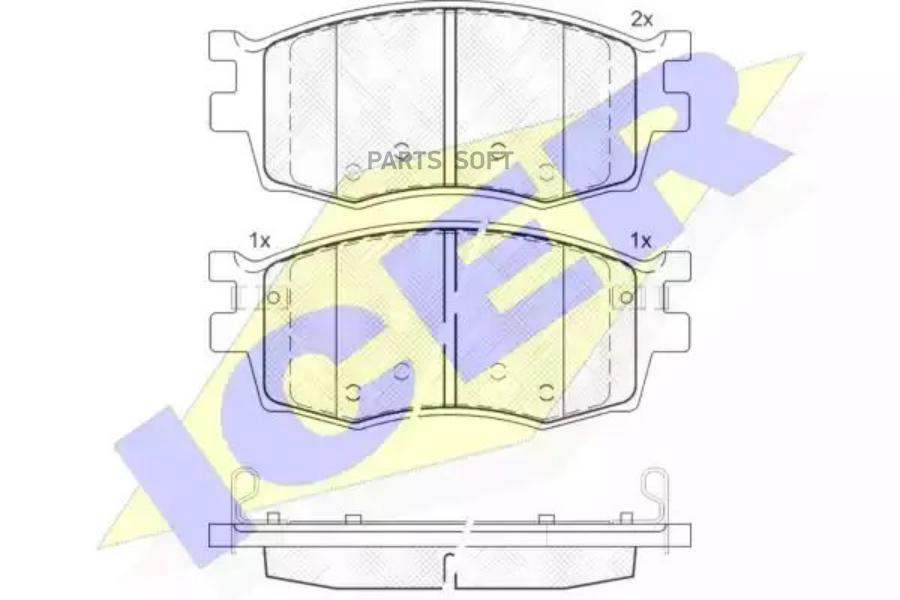 

Колодки Передние Hyundai I20 / Kia Rio Ii 05-11 Icer 181711 Icer арт. 181711