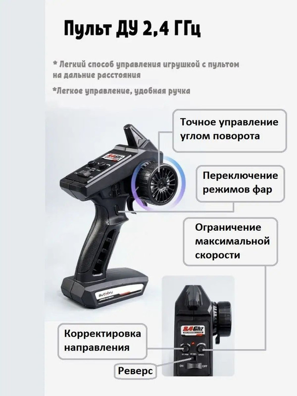 

Пульт для радиоуправляемой машинки Radio Control