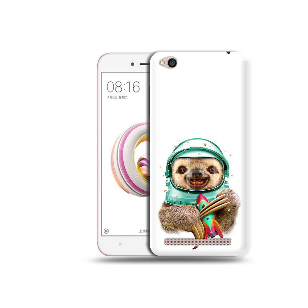 

Чехол MyPads Tocco для Xiaomi Redmi 5A Ленивец астронавт (PT227197.319.104), Прозрачный, Tocco