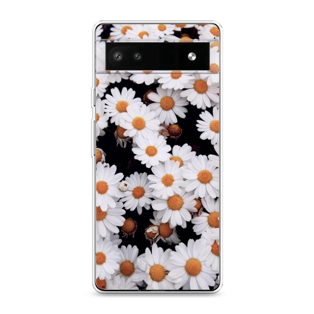 фото Силиконовый чехол "ромашковое поле" на google pixel 6a awog